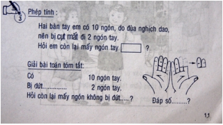 Bài toán rợn người trong... sách lớp 1_0