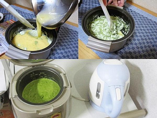 Làm bánh bông lan trà xanh thơm béo ngậy và cực dễ bằng nồi cơm điện - 1