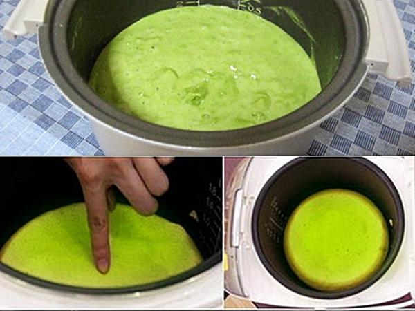 Làm bánh bông lan trà xanh thơm béo ngậy và cực dễ bằng nồi cơm điện - 2