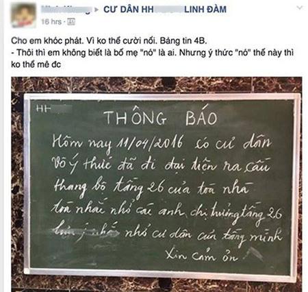 Sốc: Cư dân... đại tiện ra cầu thang bộ, tiểu ngay trước thang máy chung cư - 0