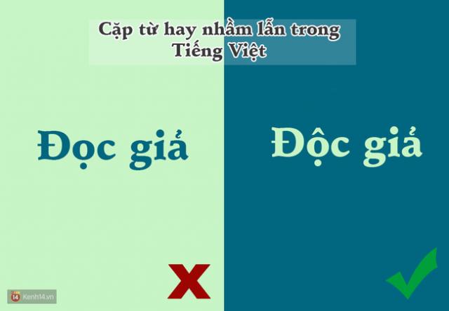 10 cặp từ ai cũng hay bị lẫn lộn trong Tiếng Việt - 2