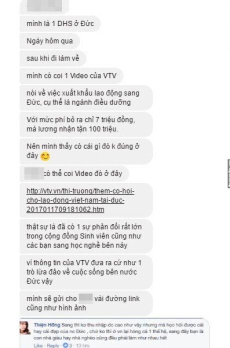 Cộng đồng người Việt tại Đức: Phản đối phóng sự của VTV về nghề điều dưỡng viên 100 triệu/ tháng - 0