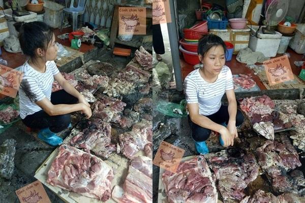 Bán thịt lợn rẻ bị hắt dầu luyn: Ác vì miếng ăn - 0