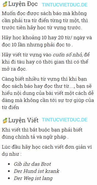 hoc tieng duc tren nuoc duc