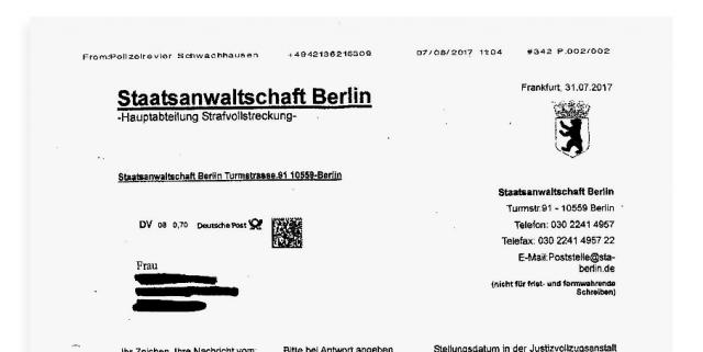 Viện Công tố Berlin cảnh báo lệnh bắt người giả mạo - 0