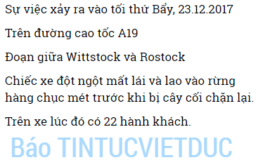 duc xe bus du lich mat lai lao vao rung khi dang chay tren duong cao toc hang chuc hanh khach hoang loan