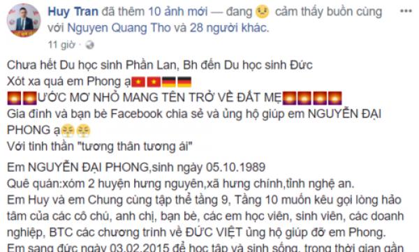 Tâm nguyện cuối cùng của du học sinh Việt lâm trọng bệnh tại Đức - 1