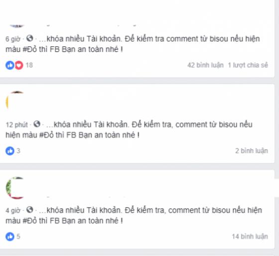 42 2 Nhieu Fanpage Tai Viet Nam Da Lua Nguoi Dung Comment Bisou De Kiem Tra An Toan Tai Khoan