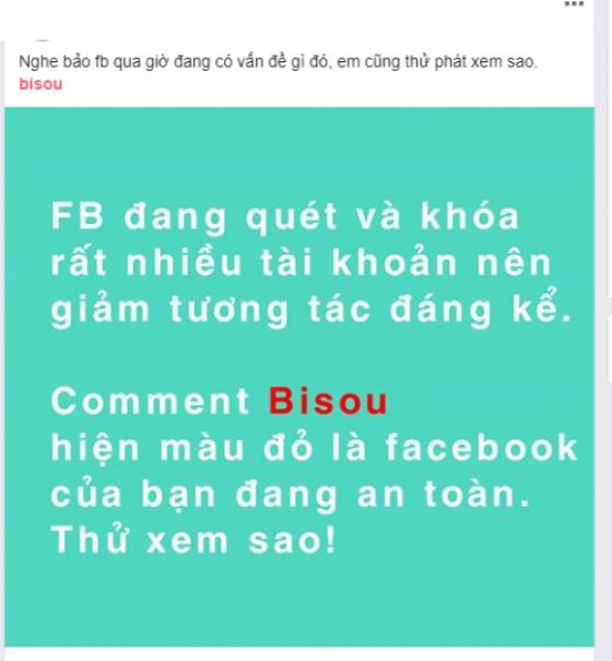 42 3 Nhieu Fanpage Tai Viet Nam Da Lua Nguoi Dung Comment Bisou De Kiem Tra An Toan Tai Khoan