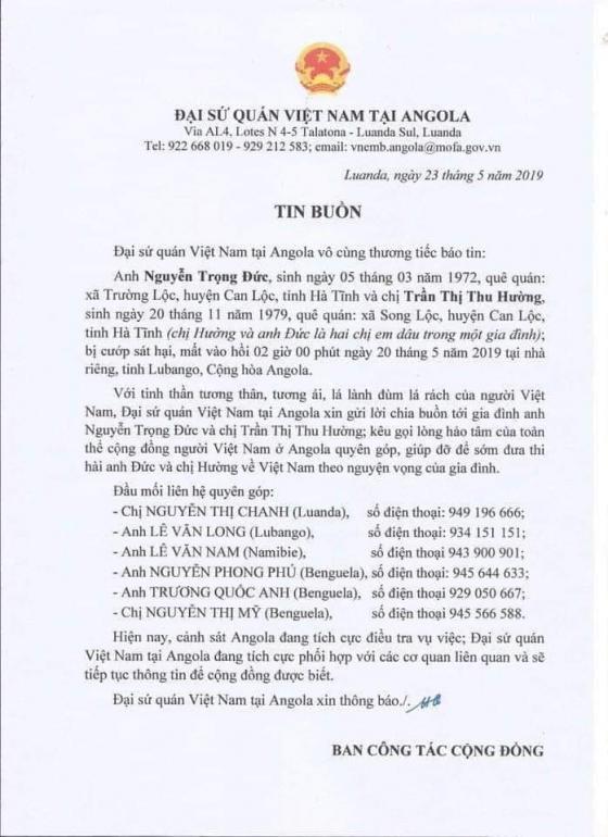 42 2 2 Lao Dong Nguoi Viet O Angola Bi Cuop Xong Vao Phong Tro Sat Hai