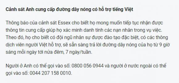42 2 Canh Sat Anh Noi 39 Thi The Deu La Nguoi Viet Chua Cong Bo Danh Tinh