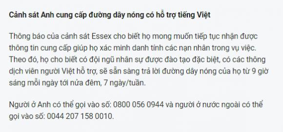 42 2 Canh Sat Anh Noi 39 Thi The Deu La Nguoi Viet Chua Cong Bo Danh Tinh