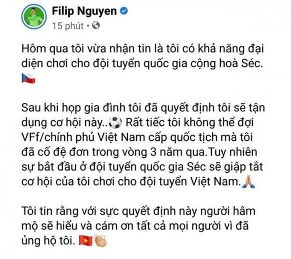 42 2 Bo Filip Nguyen Ly Giai Nguyen Nhan Con Trai Tu Choi Tuyen Viet Nam