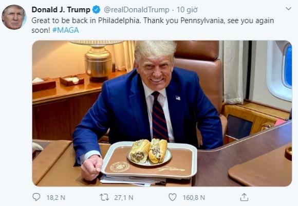 42 2 Buc Anh Ong Trump An Banh Mi Kieu Viet Gay Bao Hut Hon Nua Trieu Like Chi Sau 8 Gio