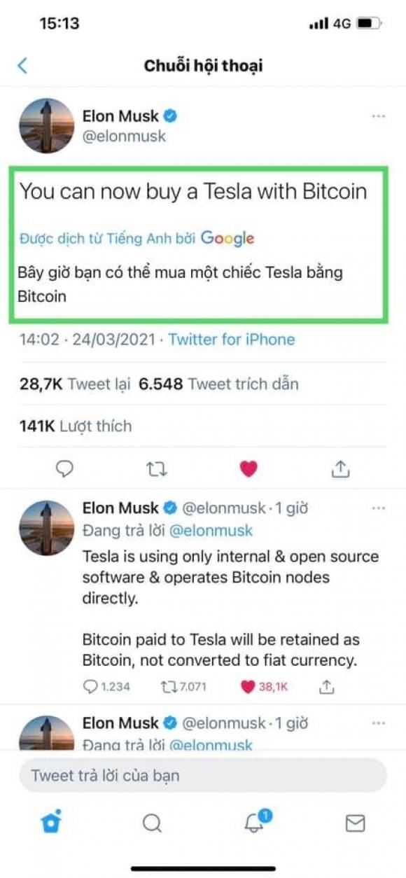 42 2 Elon Musk Viet 8 Chu Bitcoin Lap Tuc Quay Dau Tang Diem Than Ky