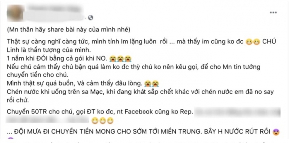2 Mot Nha Hao Tam Buc Xuc Vi Chuyen 50 Trieu Cho Hoai Linh Nhung Khong Lien Lac Duoc