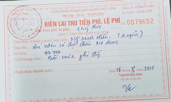 1 Den Ky Xac Nhan Ho Tro Gap Kho Khan Do Covid 19 Phai Nop Le Phi 10000 Dong