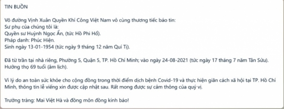 4 Vinh Biet Quyen Su Huynh Ngoc An Nguoi Lam Rang Danh Vinh Xuan Tai Chau Au