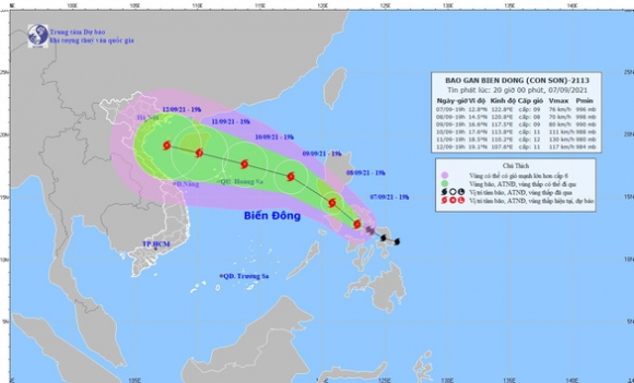 1 Bao Conson Khi Vao Bien Dong Di Rat Nhanh Va Tang Cuong Do Rat Manh
