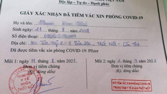 2 Moi Nhat Vu Tiem Vac Xin Ngua Covid 19 Cho Be Gai 13 Tuoi O Can Tho