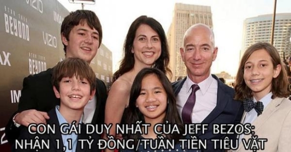 1 Co Be Bi Bo Roi Luc Moi Sinh Mot Buoc Thanh Con Gai Ruou Cua Ty Phu Jeff Bezos Nhan 11 Ty Dong Tien Tieu Vat Moi Tuan