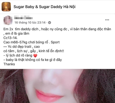 1 Moi Gioi Ban Dam Sugar Baby No Ro Tren Mang Xa Hoi
