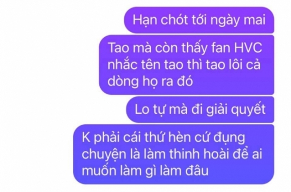 5 Quan Ly Cu Phi Nhung Tung Tin Nhan Rieng Canh Cao Ho Van Cuong To Nam Ca Si Vu Khong Me Nuoi