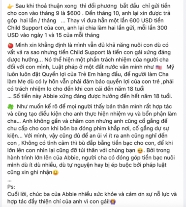 4 Vo Cu Hoang Anh Len Tieng Ve Chuyen Tro Cap Cho Con Hau Ly Hon Chong Cu Xin Tra Gop Va Cau Chot Ha Gay Bat Ngo