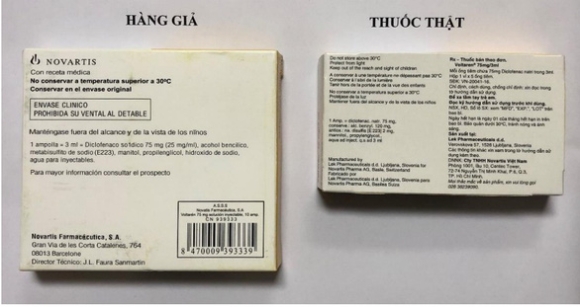 2 Bo Y Te Canh Bao Mau Thuoc Giam Dau Voltaren 75mg Nghi Ngo La Thuoc Gia