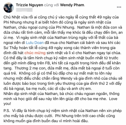 3 Trizzie Phuong Trinh Tiet Lo Su That Nhoi Long Ve Chau Ngoai Phi Nhung Trong Le Cung 49 Ngay Co Ca Si
