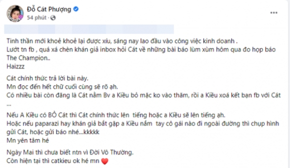 4 Phat Hien Chi Tiet Nghi Van Cat Phuong Va Kieu Minh Tuan Ran Nut Tu Nhieu Thang Truoc Den Muc Khong Nhin Mat Nhau