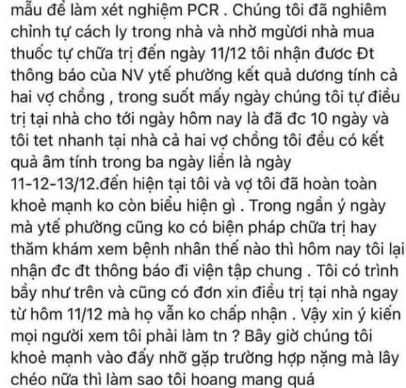 2 Ha Noi F0 Test Nhanh Y Te Khong Don Tu Chua Khi Am Tinh Bi Goi Di Dieu Tri Tap Trung