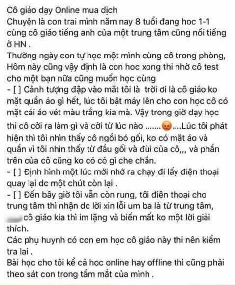 1 Co Giao Khoa Than Trong Gio Hoc Online O Ha Noi Thao 2 Thu Tieng La Nhan Vien Du Lich Di Lam Them