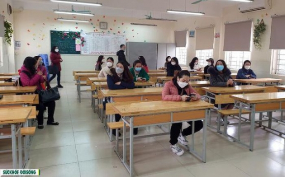 2 Ha Noi Dien Tap Cong Tac Don Hoc Sinh Tro Lai Truong Hoc Sau 9 Thang Hoc Online
