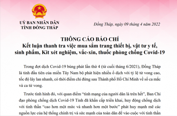 1 Dong Thap Thuc Hien 10 Goi Thau Voi Cong Ty Viet A Gia Hon 233 Ty