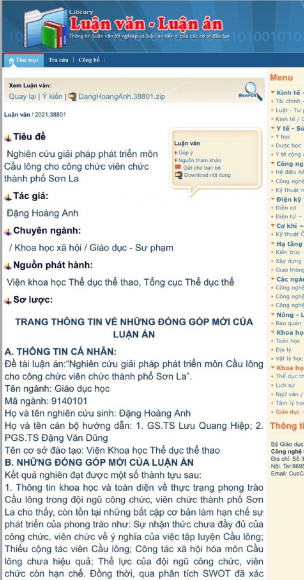 2 Luan An Tien Si Phat Trien Cau Long Cho Cong Chuc Son La Chua Xung Tam