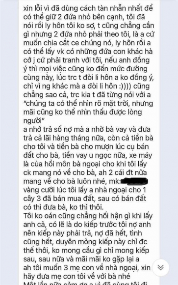 3 Xon Xao Tin Nhan Cuoi Gui Chong Cua Nu Giao Vien Dat 2 Con Nhay Song