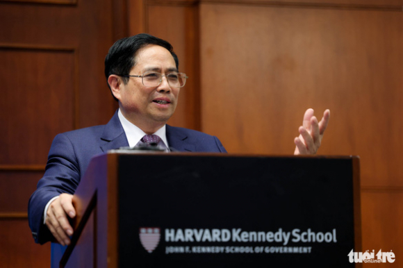 1 Thu Tuong Pham Minh Chinh Phat Bieu Tai Dai Hoc Harvard