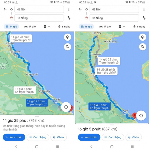 2 Ung Dung Google Maps Bo Sung Tinh Nang Chi Duong De Tranh Tram Thu Phi