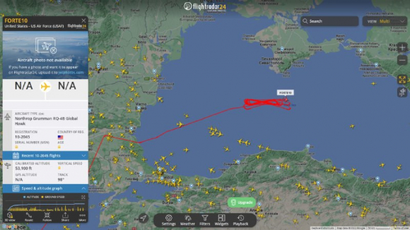 1 Phot Lo Nga Uav Cua My Cach Bien Gioi Khong Phan Crimea 65 Km