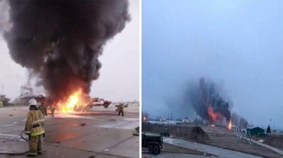 2 Can Cu Khong Quan Nga Millerovo Thiet Hai Khi Bi Ukraine Tap Kich Bang Uav Khong Lo Tu 143