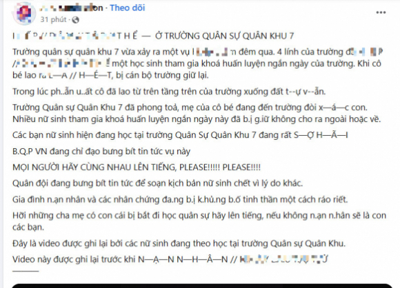 1 Tphcm Xon Xao Thong Tin Nu Sinh Vien Bi Hiep Dam Tap The Tai Noi Hoc Quan Su