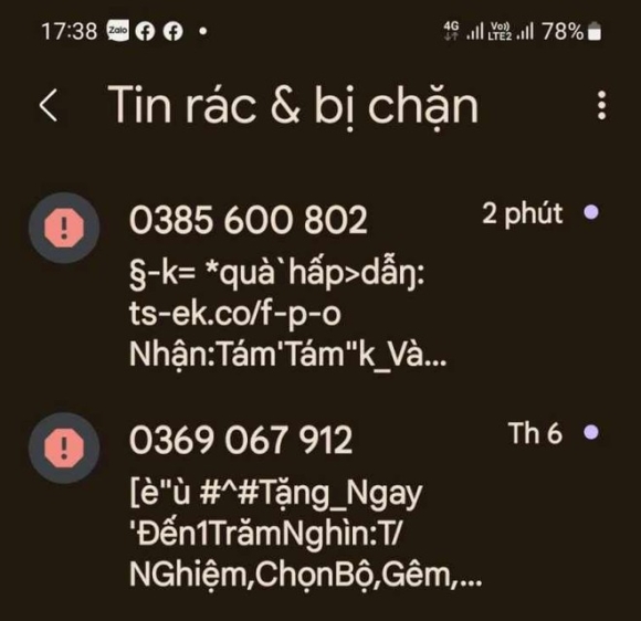 1 Xuat Hien Tin Nhan Rac Kieu Moi
