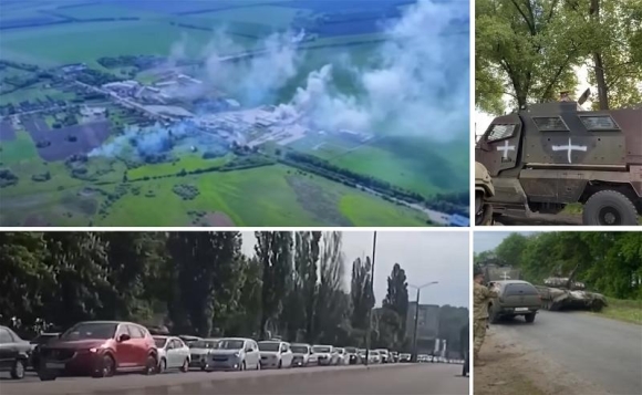 6 Buc Anh Cua Nga Ve Cac Xe Quan Su Cua Quan Noi Day Tai Belgorod Bi To Dan Dung