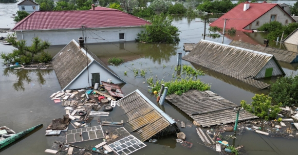 1 600 Km2 Vung Kherson Chim Ngap Duoi Nuoc Sau Vo Dap Kakhovka