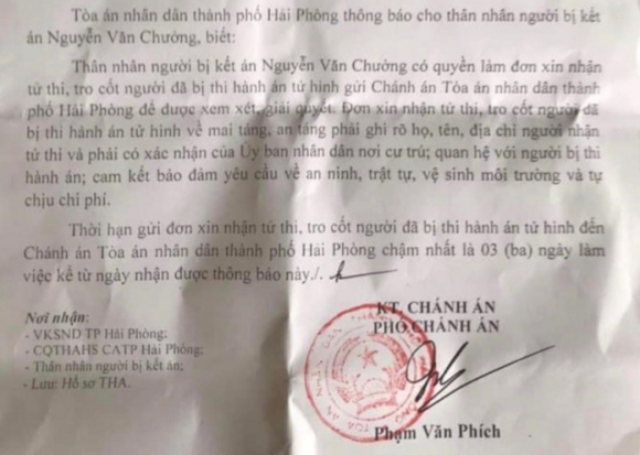 1 Binh Luan Ve Thong Bao Lanh Nguoi Cua Toa Hai Phong