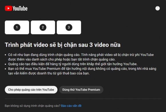 1 Youtube Ep Nguoi Dung Tra Phi Hoac Xem Quang Cao