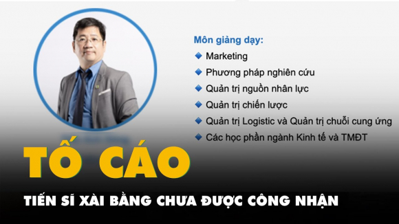1 Pho Hieu Truong Truong Dai Hoc Bi To Xai Bang Tien Si Chua Duoc Cong Nhan