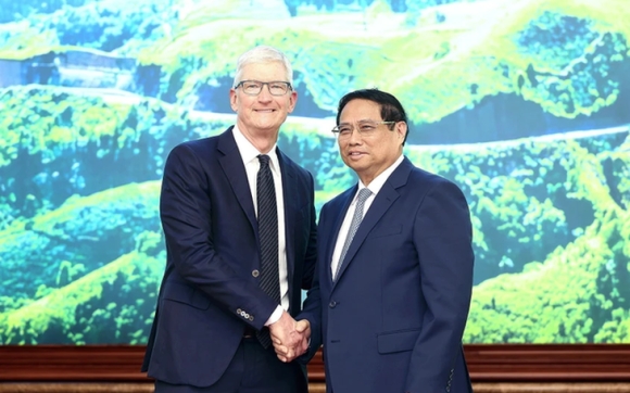 1 Thu Tuong Tiep Ceo Tim Cook De Nghi Apple Ho Tro Viet Nam Phat Trien Xanh