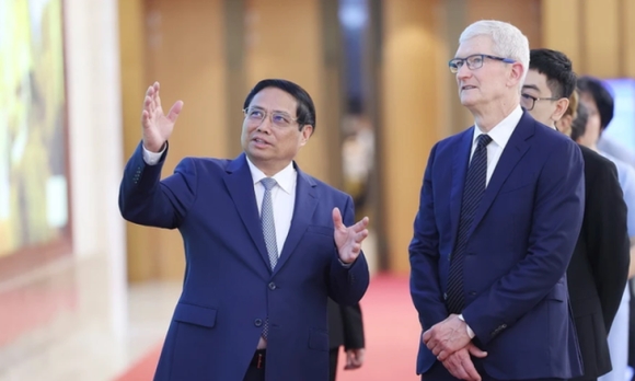 5 Thu Tuong Tiep Ceo Tim Cook De Nghi Apple Ho Tro Viet Nam Phat Trien Xanh